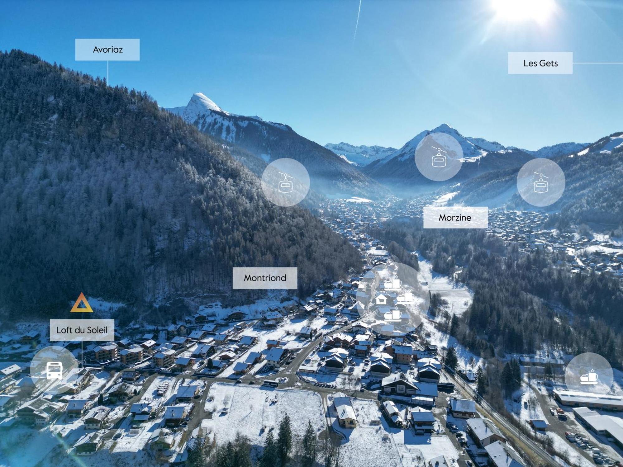 Roof Top Moutain View Direct Access Morzine Avoriaz Montriond Exteriör bild